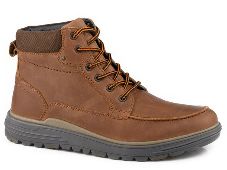 Roper Mens Bradley Brown Leather Casual Boots