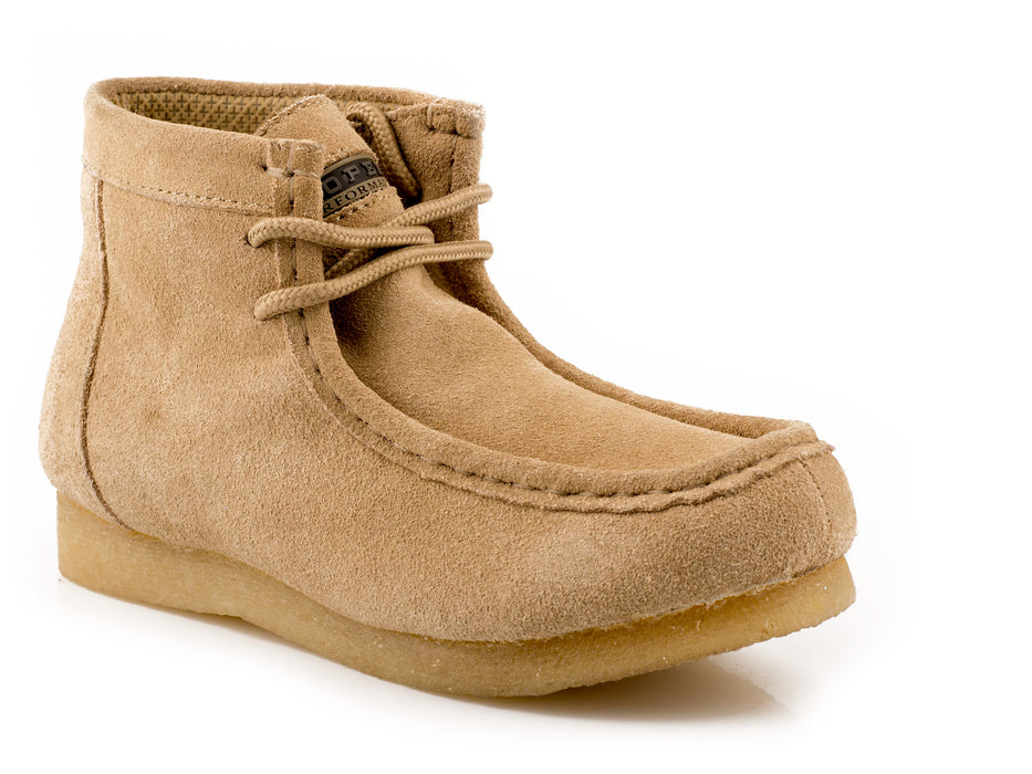 Roper Womens Gum Sticker Sand Suede Chukka Boots