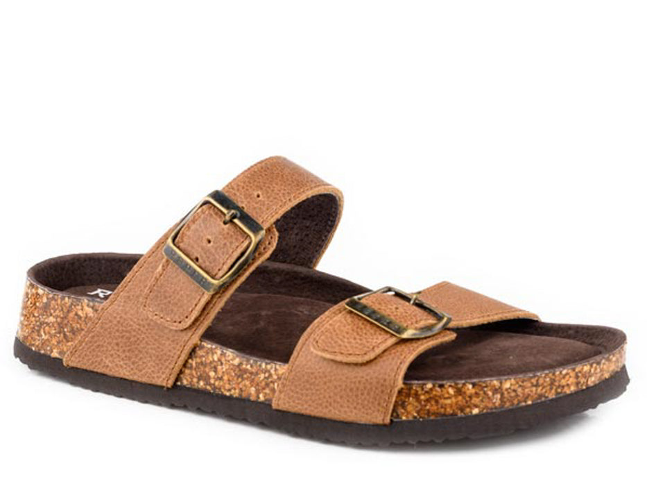 Roper Womens Jezebel Vintage Tan Leather Sandals Shoes