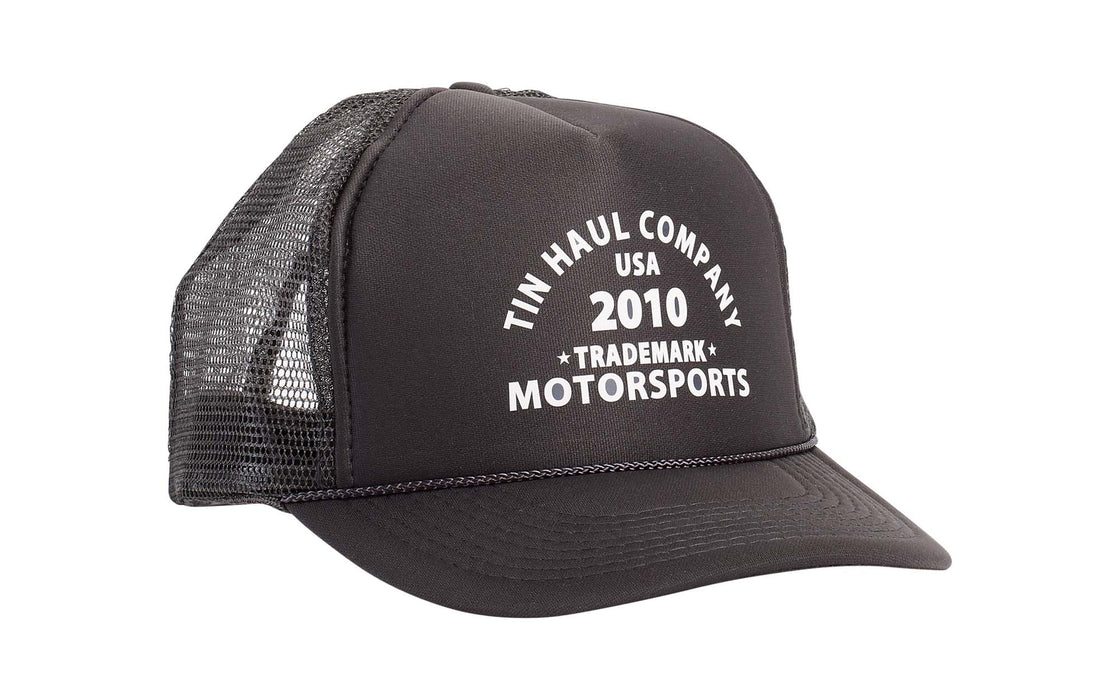 Tin Haul Unisex 2010 Motorsports Dark Gray 100% Polyester Trucker Cap