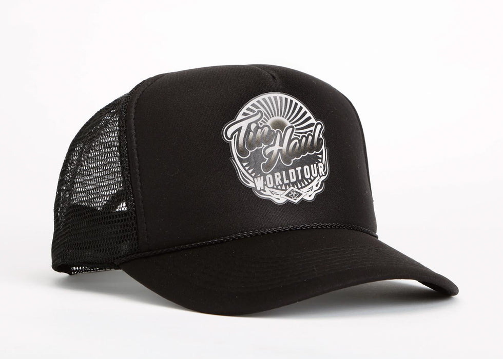 Tin Haul Unisex World Tour Black 100% Polyester Trucker Cap