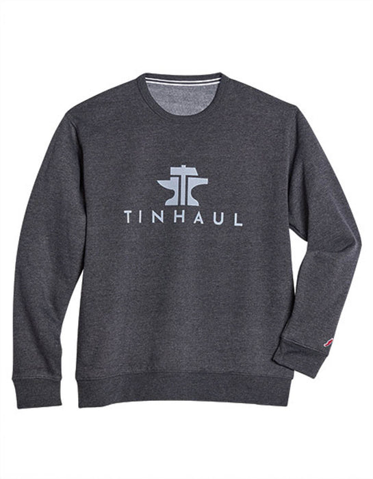 Tin Haul Mens Ultra Soft Fleece Heather Charcoal Poly/Cotton Sweatshirt