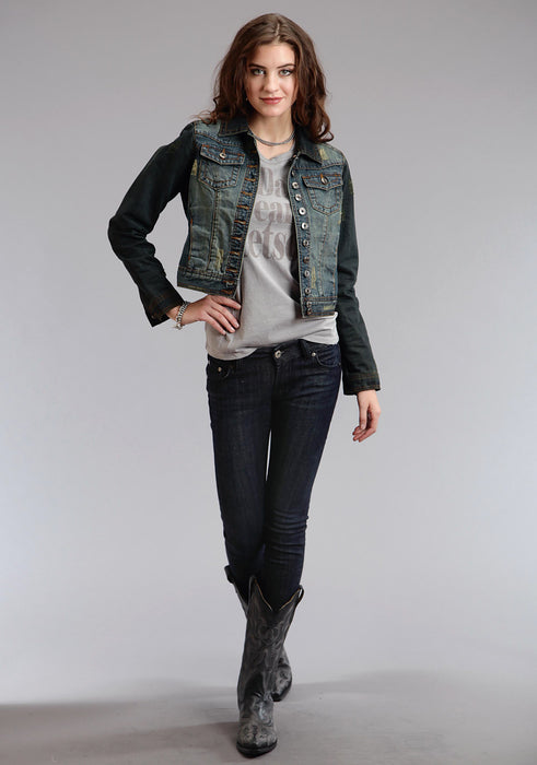 Stetson Womens My Daddy Wears Grey 100% Cotton S/S T-Shirt