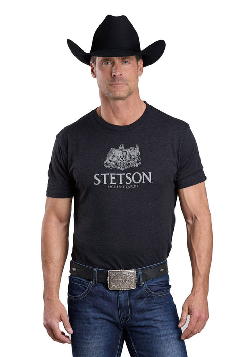Stetson Unisex Beaver Griffon Seal Black Poly/Cotton S/S T-Shirt