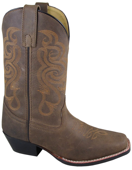 Smoky Mountain Boots Womens Lariat Brown Oil Leather Western Square Toe