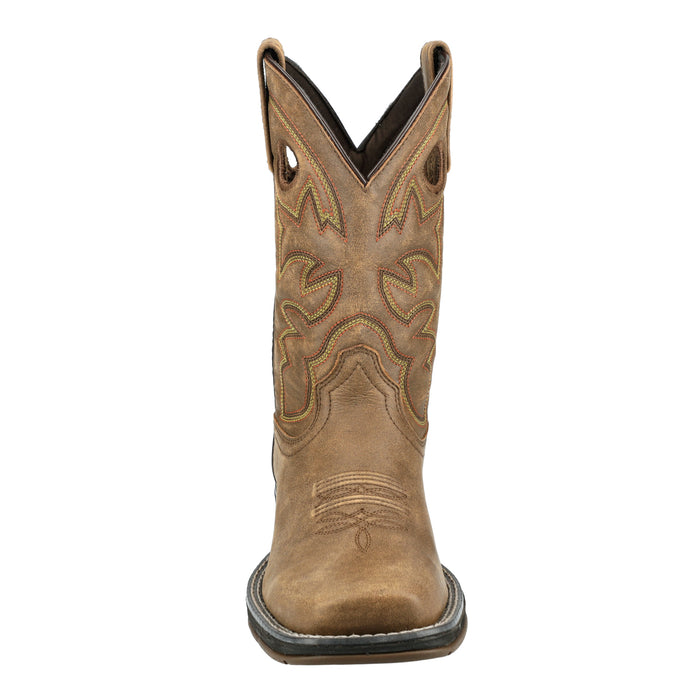 Smoky Mountain Boots Womens Prairie Brown Distress Leather Cowboy Boots