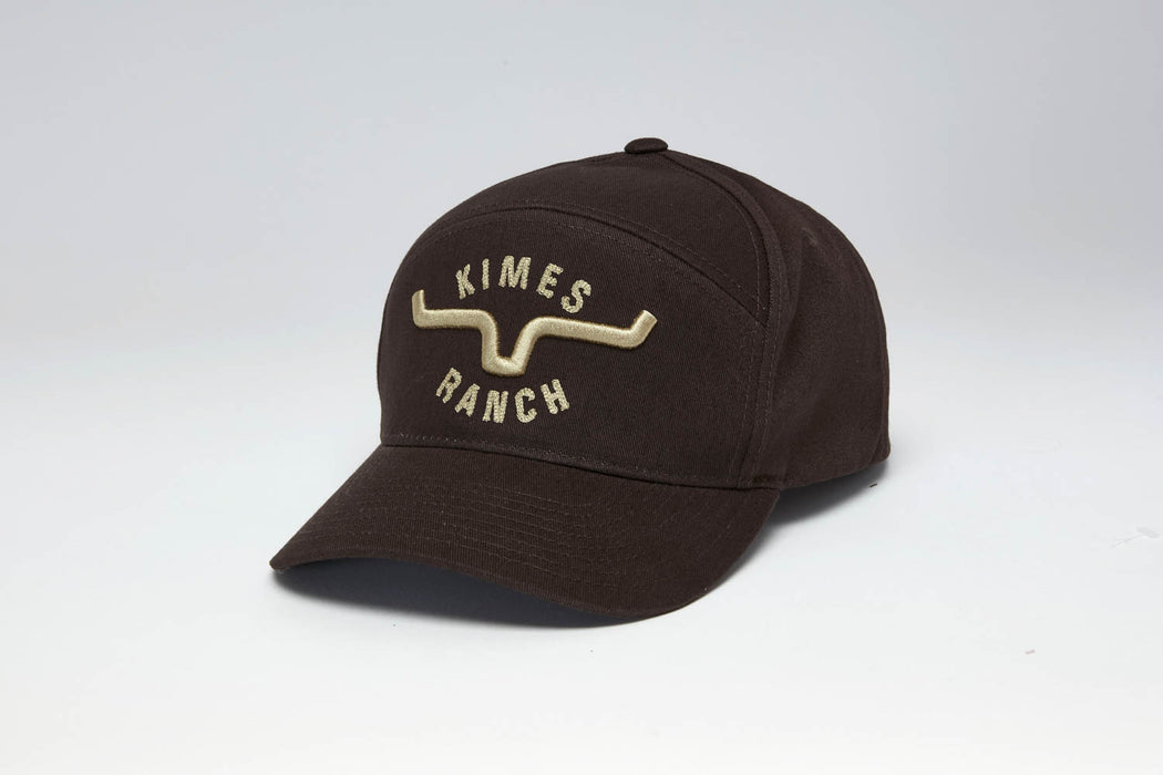 Kimes Ranch Unisex 66 Dark Brown Cotton Twill Baseball Cap Hat