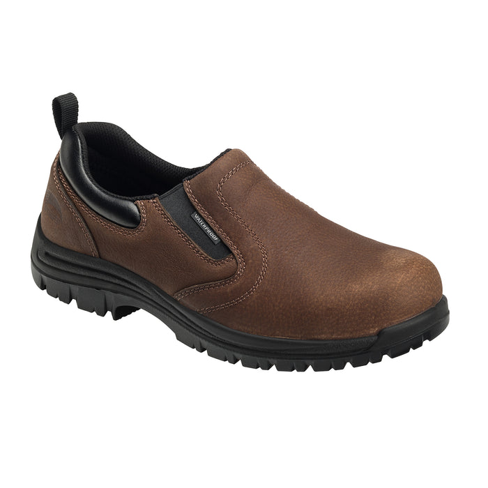 Avenger Mens Brown Leather Comp Toe WP EH SR Work Shoes