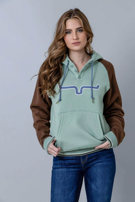Kimes Ranch Womens Amigo Matcha Cotton Blend Hoodie