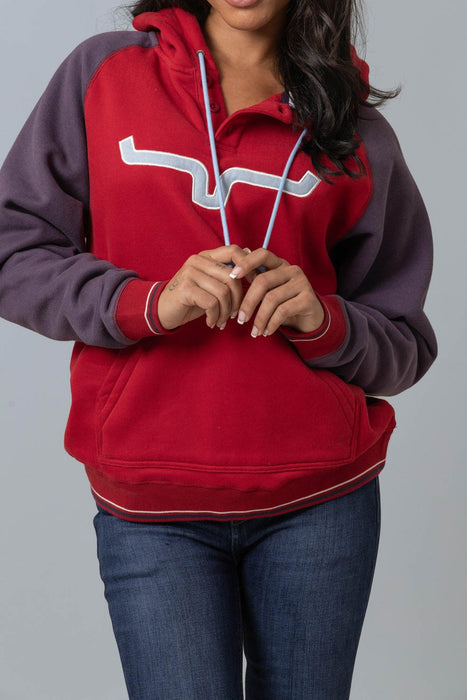 Kimes Ranch Womens Amigo Red Cotton Blend Hoodie