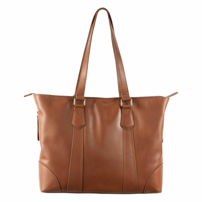 Scully Womens Concealed Carry Brown Leather 14x11x6in Tote Bag
