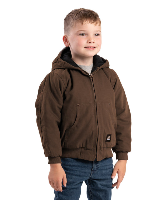 Berne Apparel Unisex Softstone Duck Hooded Bark 100% Cotton Jacket