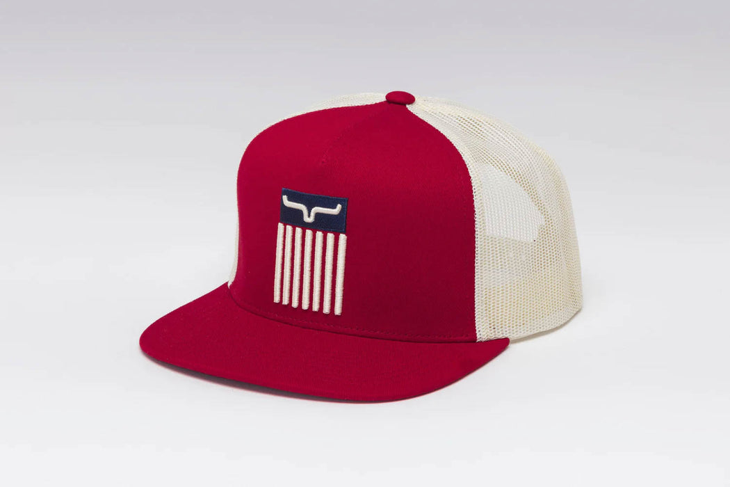 Kimes Ranch Unisex Cody Red Cotton Twill Trucker Cap
