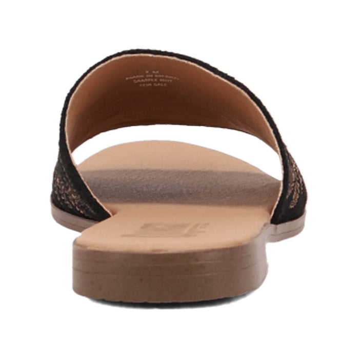 Dingo Womens Lasso Black Suede Slide Sandals Shoes