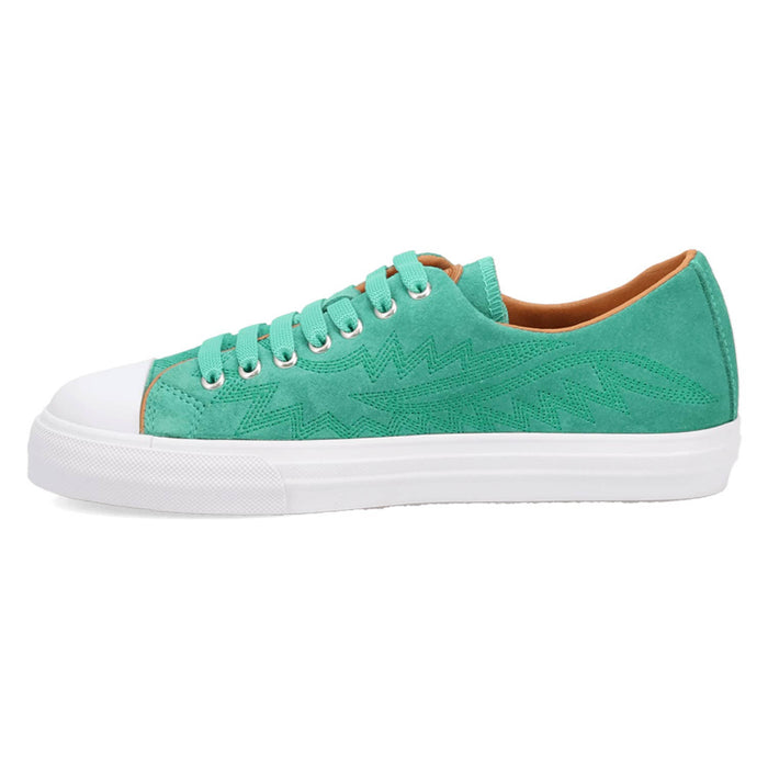 Dingo Womens Campus Green Suede Western Sneakers Shoes