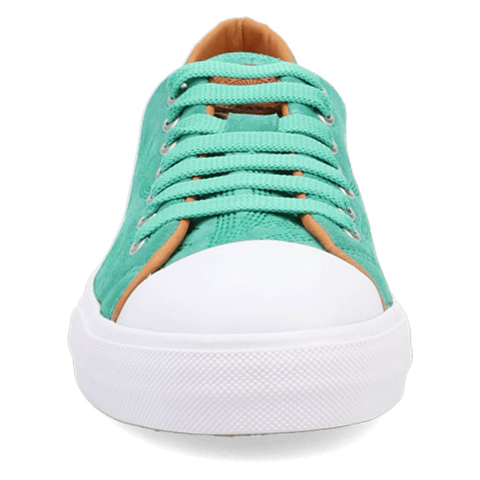 Dingo Womens Campus Green Suede Western Sneakers Shoes