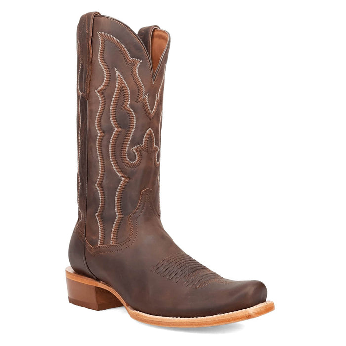 Dan Post Mens Oakwood Brown Leather Cowboy Boots