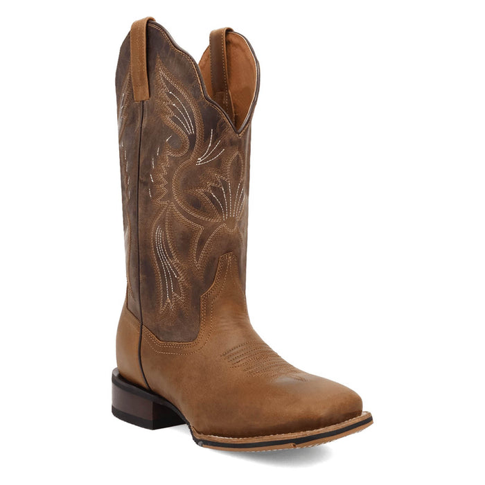 Dan Post Womens Jillian Tan Leather 12in Cowboy Boots