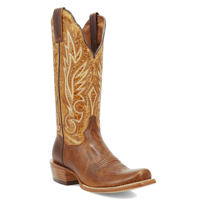 Dan Post Womens Amber Trail Honey Leather 13in Cowboy Boots