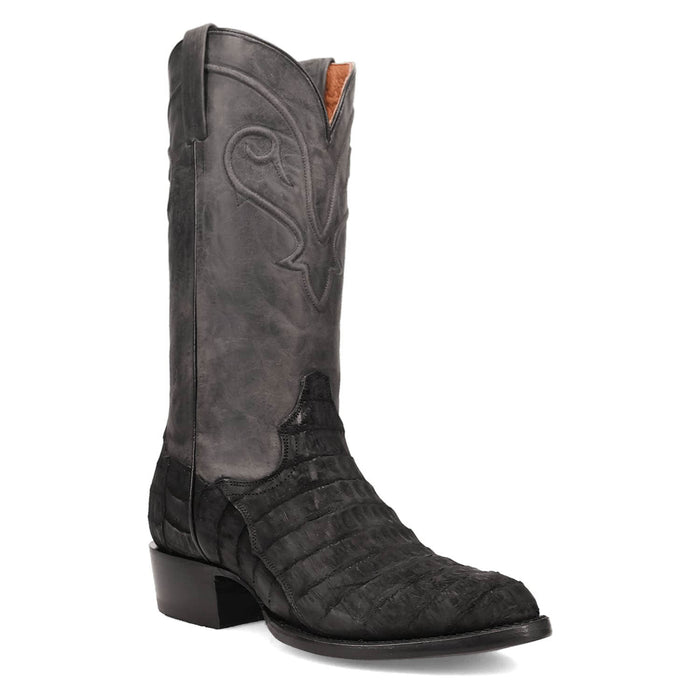 Dan Post Mens Makara Black Caiman Cowboy Boots