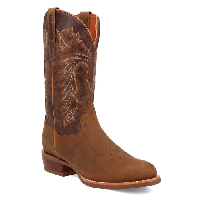Dan Post Mens Neeley Tan/Brown Leather Cowboy Boots