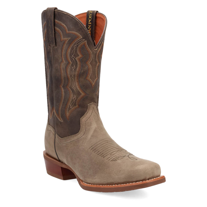 Dan Post Womens Creed Grey Leather 12in Cowboy Boots