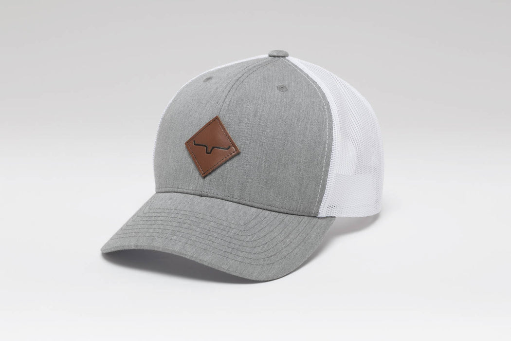 Kimes Ranch Unisex Diamond Grey Heather/White Cotton Twill Baseball Cap Hat
