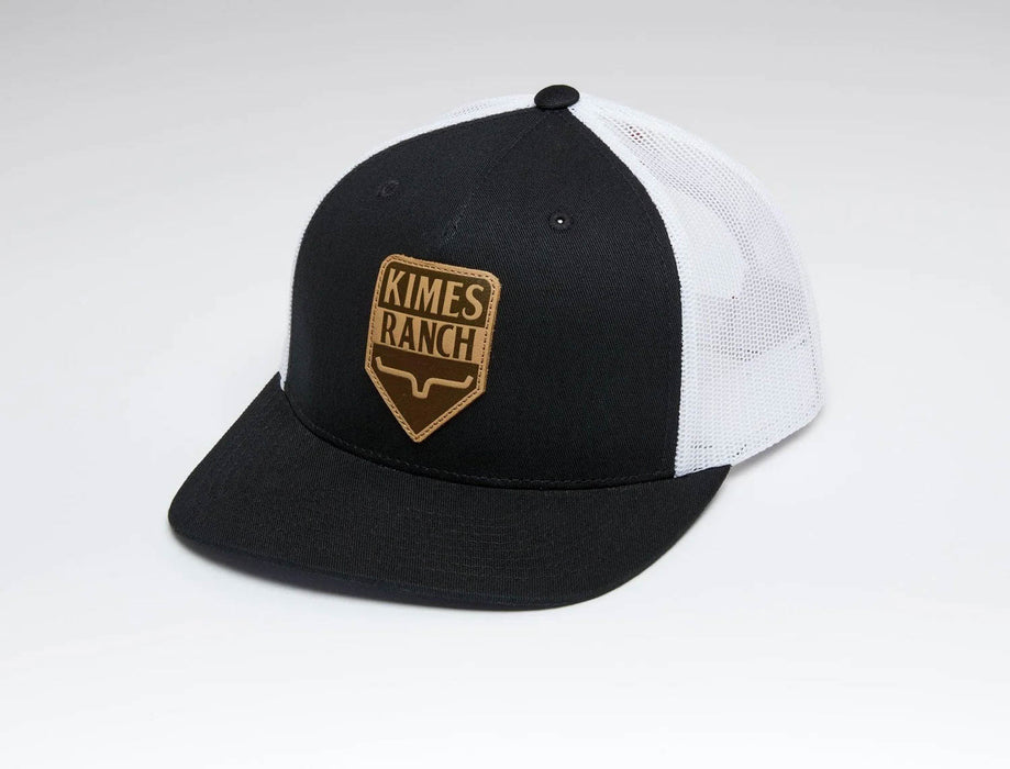 Kimes Ranch Unisex Drop In Black Cotton Twill Trucker Cap