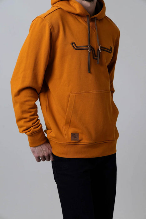 Kimes Ranch Mens Fast Talker Burnt Orange 100% Cotton Hoodie