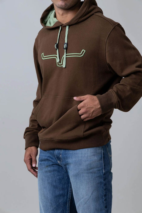 Kimes Ranch Mens Fast Talker Dark Brown 100% Cotton Hoodie
