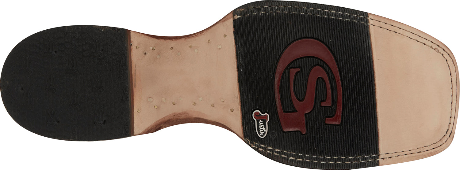 Justin Mens Haggard 11in Tan Caiman George Strait Cowboy Boots