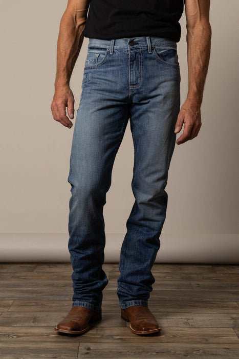 Kimes Ranch Mens James Mid Wash 100% Cotton Jeans