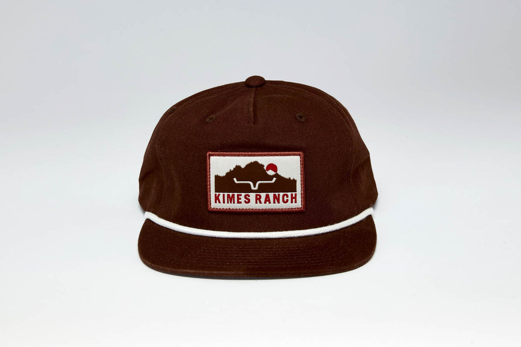 Kimes Ranch Unisex Kick Back Dark Brown Cotton Twill Trucker Cap