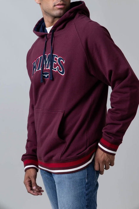 Kimes Ranch Mens Kubo Burgundy 100% Cotton Hoodie