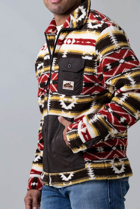 Kimes Ranch Mens Maxwell Brown 100% Polyester Fleece Jacket