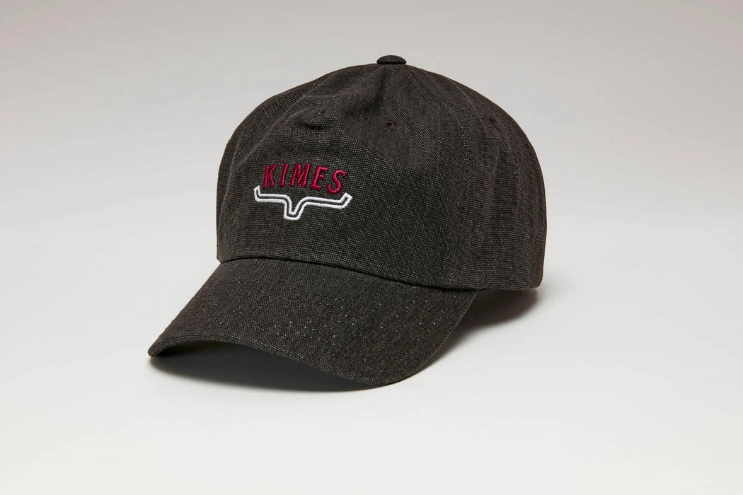 Kimes Ranch Unisex Mini Hux Black Cotton Canvas Baseball Cap Hat