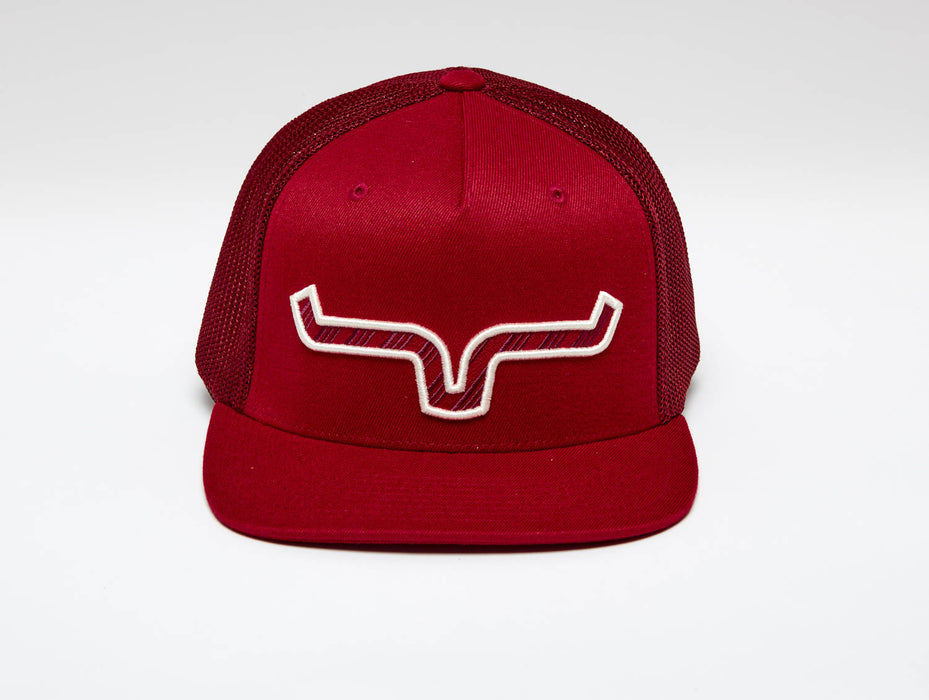 Kimes Ranch Unisex Nite Train 110 Dark Red Wool Blend Trucker Cap