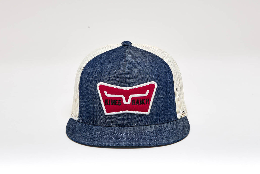 Kimes Ranch Unisex Panoramic Denim Cotton Twill Trucker Cap