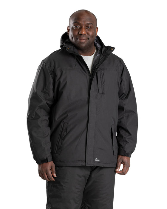 Berne Apparel Mens Coastline WP Insulated Black 100% Nylon Softshell Jacket