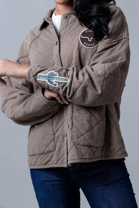 Kimes Ranch Womens Rincon Throw WW Brown Cotton Blend Cotton Jacket