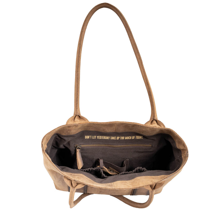 STS Ranchwear Womens Baroness Basic Bliss Veg-Tan Leather Tote Bag