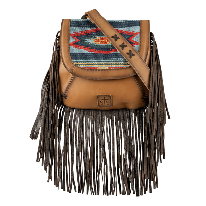 STS Ranchwear Womens Chaynee Valley Serape Multi-Color Leather Saddle Bag