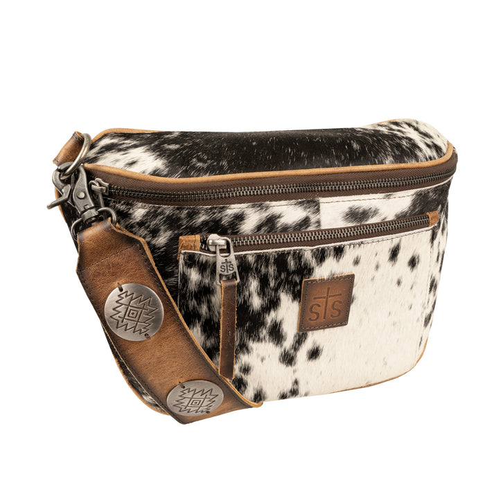 STS Ranchwear Womens Vaquero Sachi Cowhide/Tan Leather Sling Bag