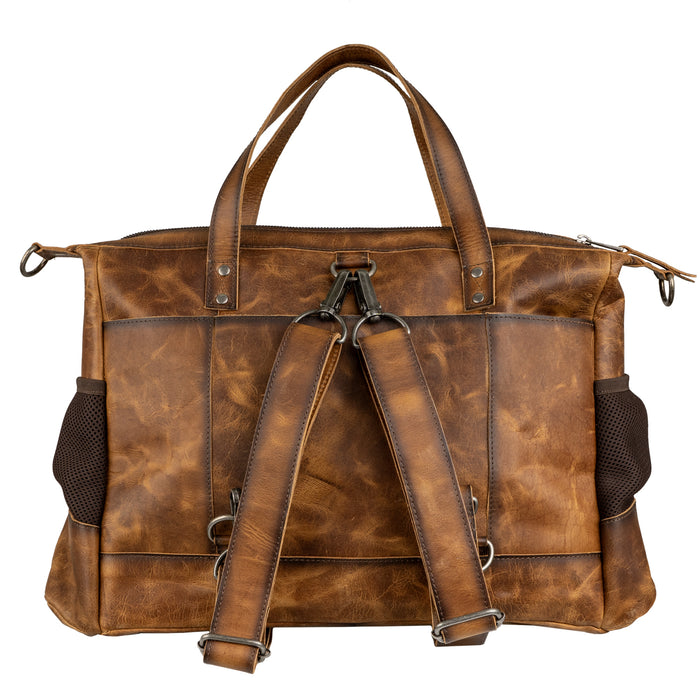 STS Ranchwear Womens Vaquero Amelia Multi Bag Cowhide/Tan Leather Tote Bag