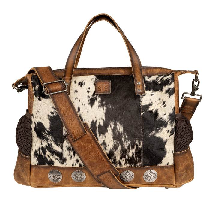 STS Ranchwear Womens Vaquero Amelia Multi Bag Cowhide/Tan Leather Tote Bag