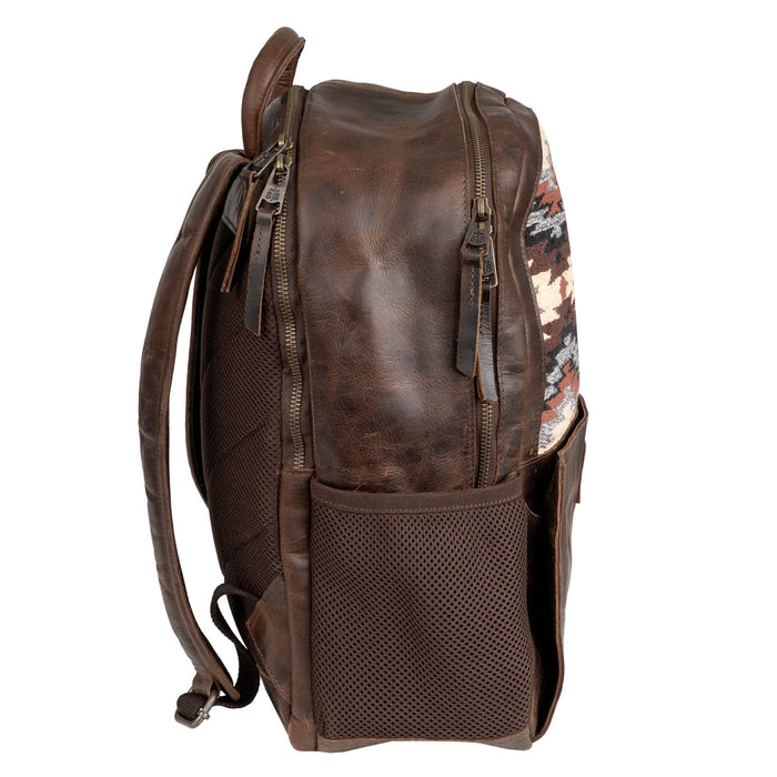 STS Ranchwear Womens Guadalupe Serape Valley Multi-Color Leather Backpack