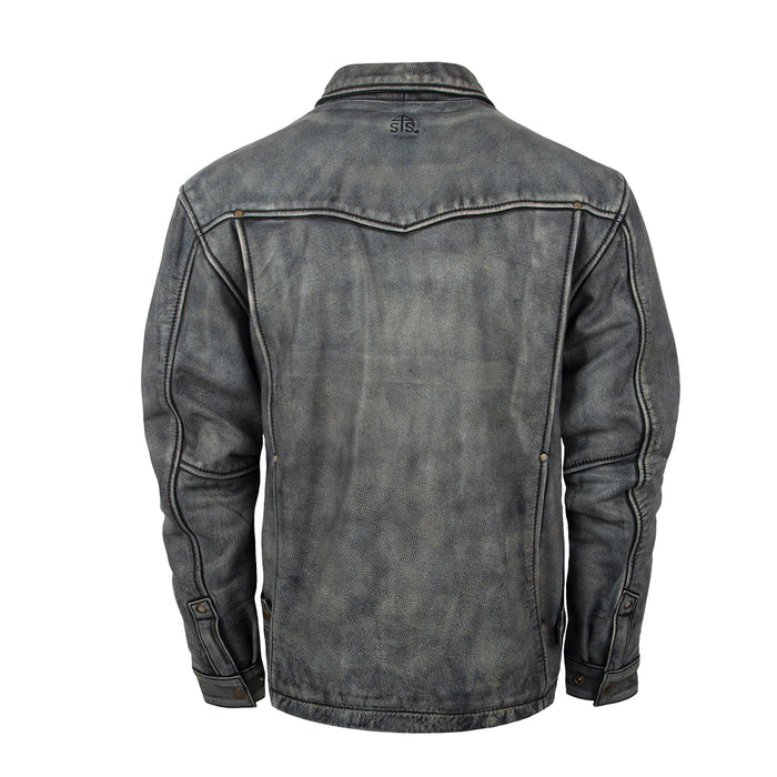 STS Ranchwear Youth Boys Rifleman Stone Wash Leather Leather Jacket