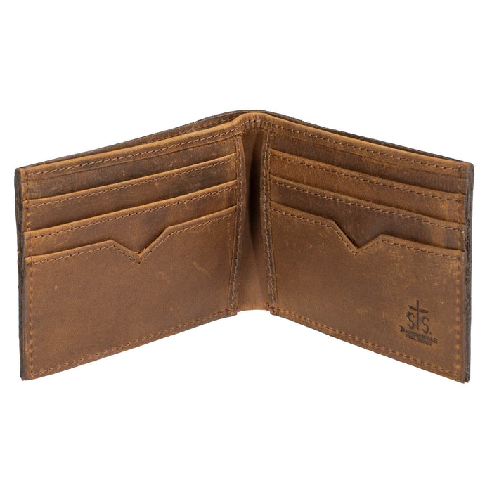 STS Ranchwear Mens Foreman Bifold II Veg-Tan Leather Bifold Wallet