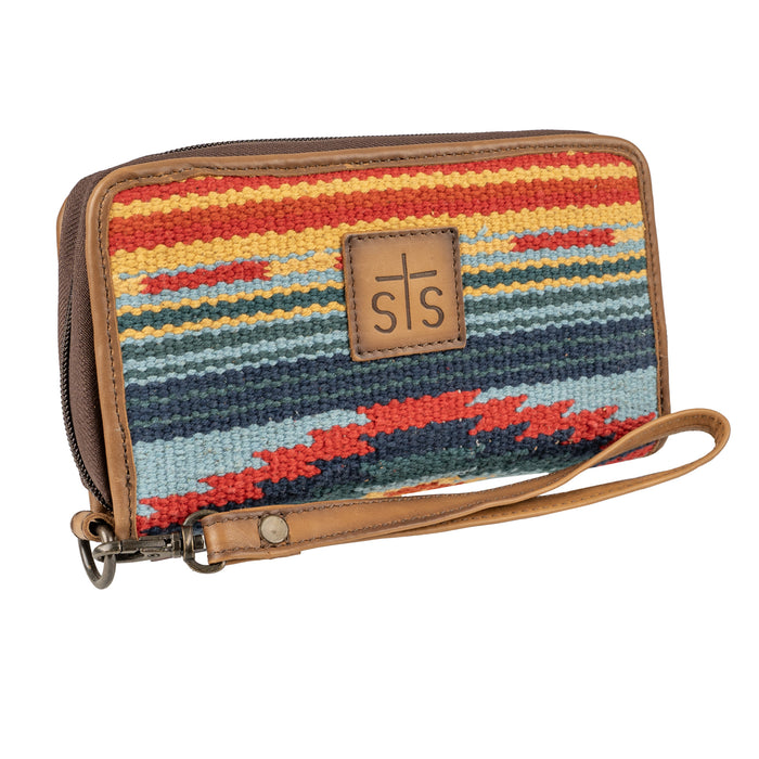 STS Ranchwear Womens Chaynee Valley Kacy Serape Leather Zip Around Wallet