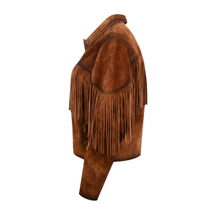 STS Ranchwear Womens Calamity Rust Suede Leather Jacket